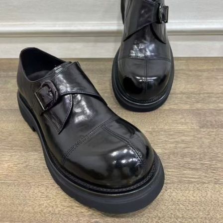 98518-6【杨会长名品男装】男士欧货•商务休闲大头上线休闲皮鞋圣