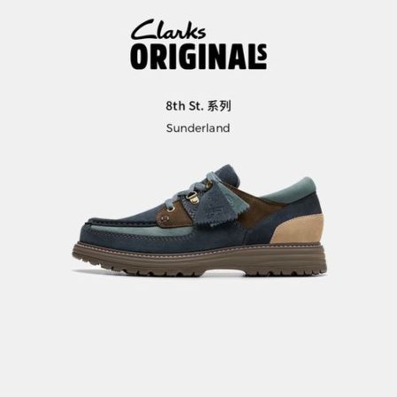 Clarks其乐Originals8thST联名款男士时髦拼色复古厚底耐穿休闲鞋