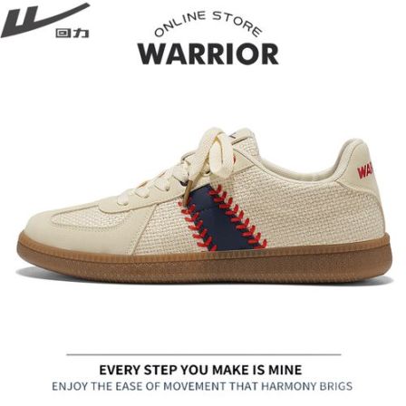 Warrior/回力男鞋休闲鞋低帮透气板鞋平跟复古休闲德训鞋百搭潮流
