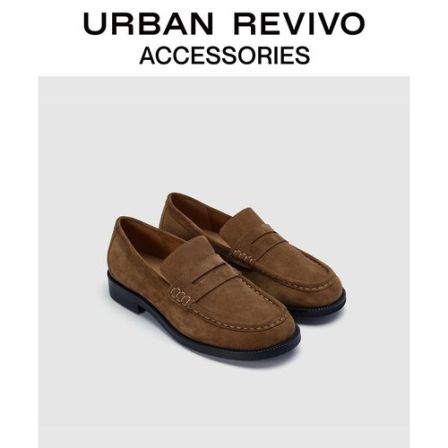 【七夕主题款】URBAN REVIVO2025秋季新款男真皮乐福鞋UAMS50036
