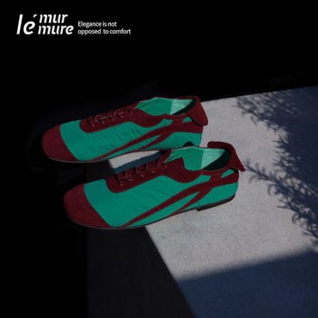 Le' Murmure 「轻量色彩」高饱和尼龙 轻量化拼色牛反绒德训鞋zb