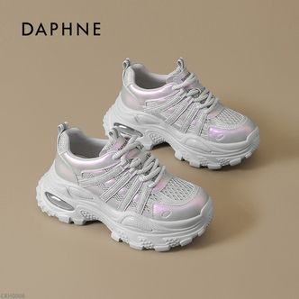 达芙妮新款增高老爹鞋深口胶粘女鞋厚底时尚休闲鞋舒适百塔款LL