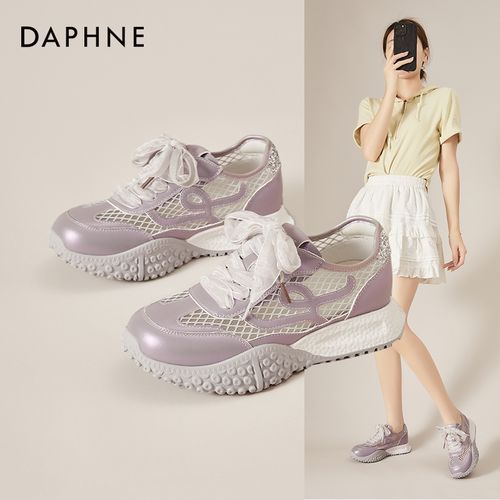 Daphne/达芙妮夏季透气网面德训鞋2025年女系带轻便百搭休闲女鞋主图