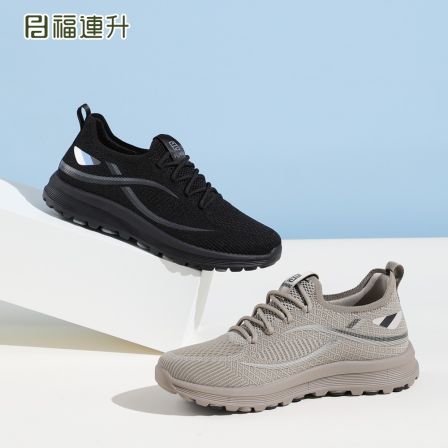 福连升运动鞋男鞋新款透气2025休闲鞋夏季舒适轻便百搭老北京布鞋