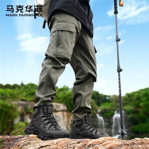 马克华菲户外马丁靴男鞋登山靴耐磨徒步秋冬沙漠靴防风高帮工装鞋主图
