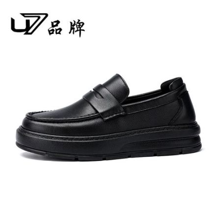 U7品牌男鞋 头层牛皮 2025秋季新款高端男鞋时尚百搭软底休闲皮鞋