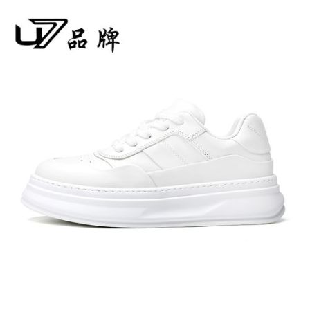 U7品牌男鞋 头层牛皮 新款时尚百搭超轻耐磨男士运动休闲板鞋