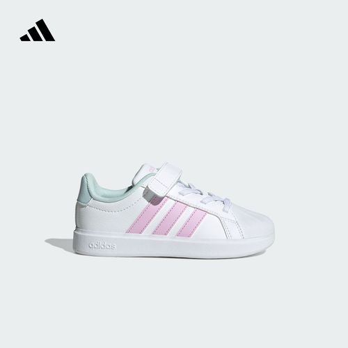 adidas阿迪达斯官方女小童魔术贴休闲运动板鞋 STREETTALK JQ8599主图
