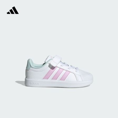 adidas阿迪达斯官方女小童魔术贴休闲运动板鞋 STREETTALK JQ8599