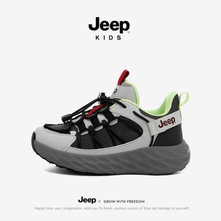 jeep儿童运动鞋男童鞋子春秋2025新款秋季轻便软底学生跑步鞋女童