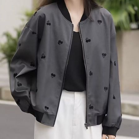 【墨涵精选】新款女士简约时尚减龄显瘦休闲外套181
