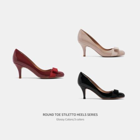 Cihi'BOWKNOT HEELS'细跟定制圆头蝴蝶结单鞋系列