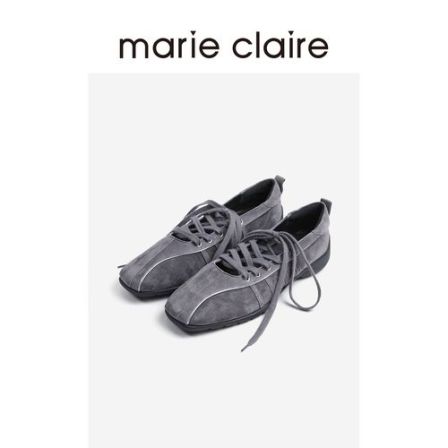 MC女鞋芭蕾德训鞋2025年秋漫夜月球灰运动休闲鞋marieclaire女鞋