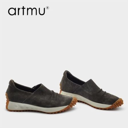 Artmu阿木真皮乐福鞋子新款爆款一脚蹬厚底单鞋尖头休闲鞋9109-2W