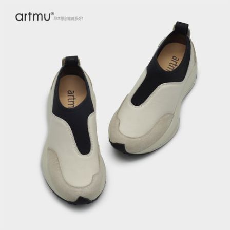 Artmu阿木一脚蹬真皮休闲鞋秋季新款厚底老爹鞋运动登山YF1999-8