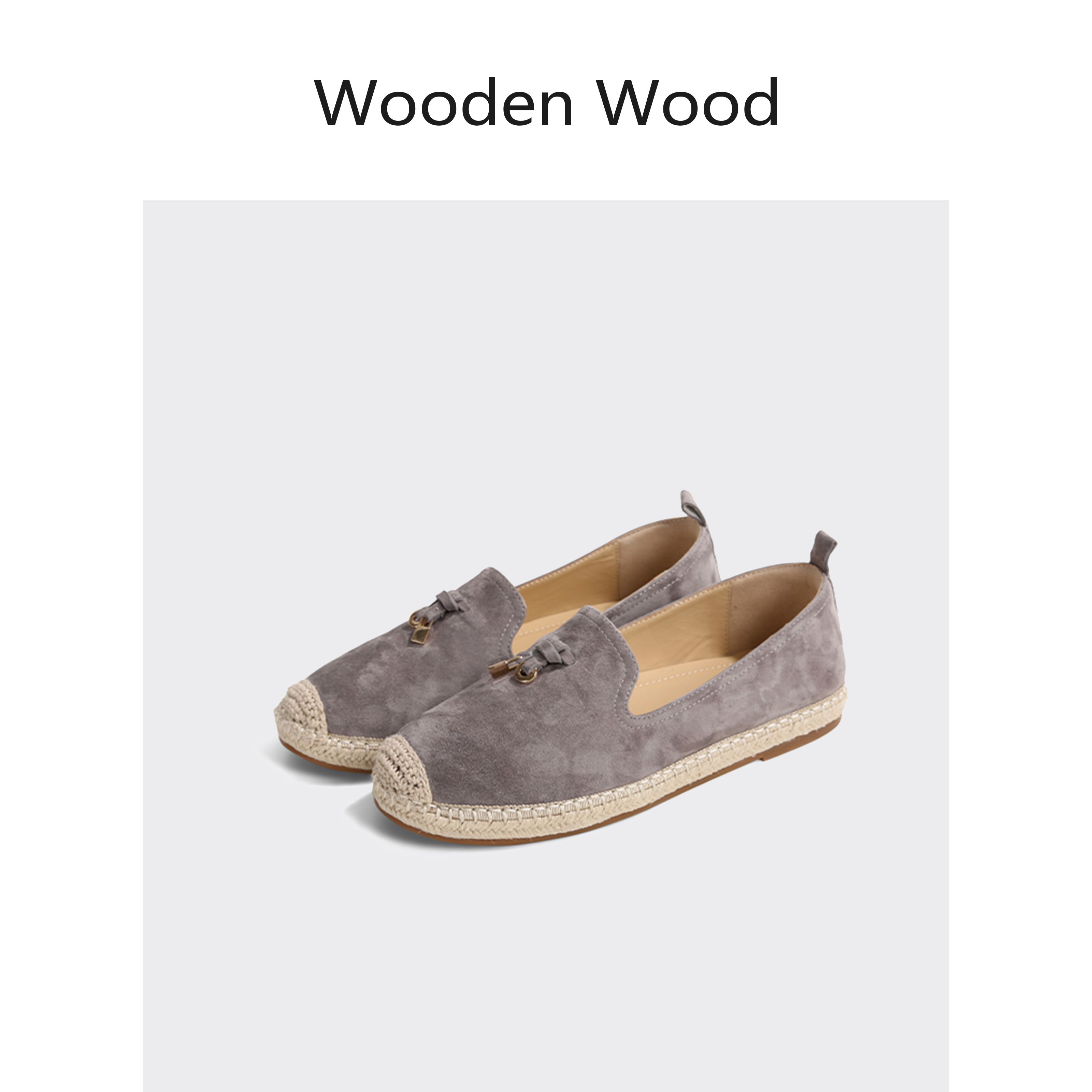 Wooden Wood“自在坍缩”舒适百搭简约浅口设计羊皮休闲鞋P25400主图