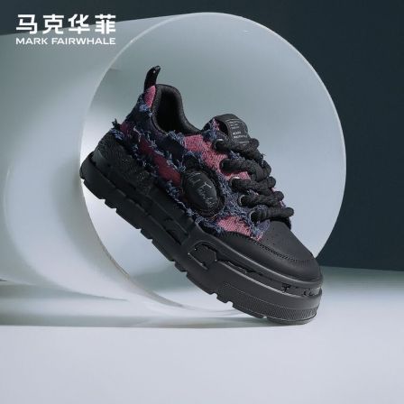 马克华菲板鞋爆款夏季潮流透气男鞋2025新款厚底增高男士休闲鞋子