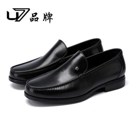 U7品牌男鞋 头层牛皮 2025高端时尚真皮商务鞋男士舒适休闲皮鞋