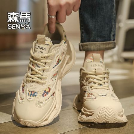 森马男鞋秋季2025新款青少年潮流增高厚底运动鞋爆款高颜值老爹鞋