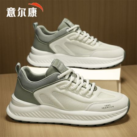 意尔康爆款男鞋2025新款夏季透气百搭网面鞋男款增高运动休闲潮鞋