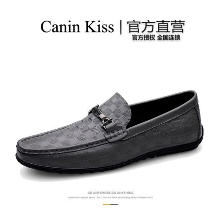法国Canin Kiss官方正品男士豆豆鞋透气商务英伦潮懒人套脚驾车鞋