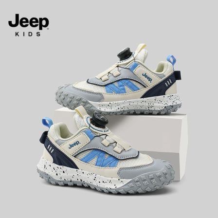jeep吉普童鞋2025新款春秋男童运动鞋女童网面中大童透气儿童鞋子