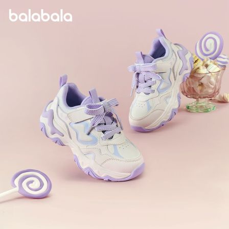 巴拉巴拉童鞋儿童运动鞋女童老爹鞋2025春季新款潮休闲鞋子校园风