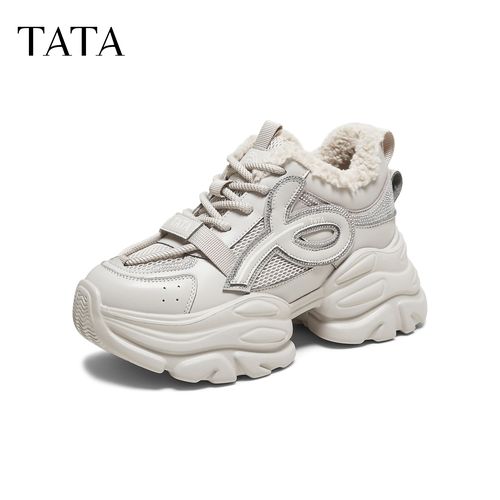 TATA他她2025冬新款商场同款时尚休闲百搭老爹鞋保暖女鞋CY208DM5主图