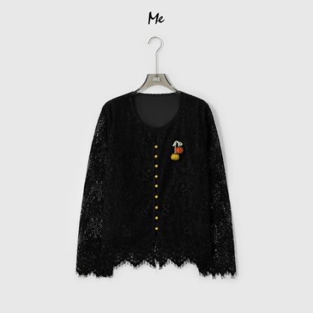 ME【南瓜芭蕾】重工蕾丝轻柔少女感显瘦时尚百搭休闲外套MESA1387