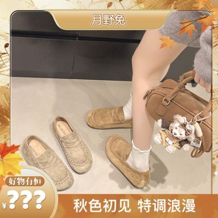 防滑百搭韩版圆头勃肯鞋休闲鞋秋季新款百搭休闲鞋时尚