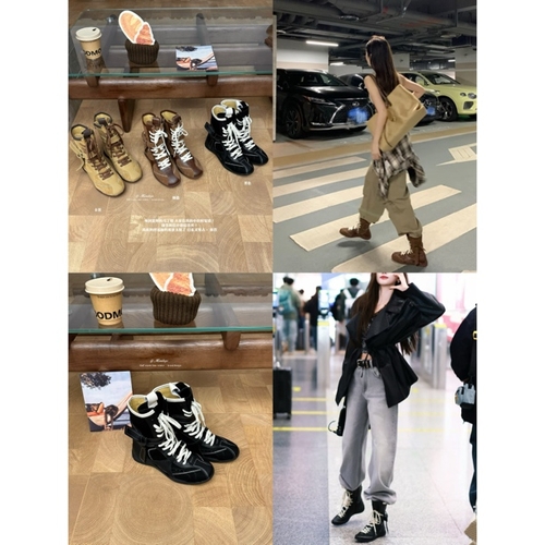 拳击靴-Jennie明星博主同款穿法必备靴靴（跟高4cm）（XZMG-278#）AWY主图