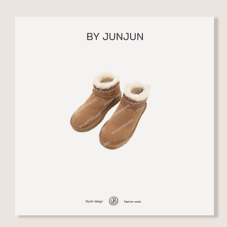 ByJunjun珺珺高级定制民族风雪地靴冬季保暖必备C25X1429