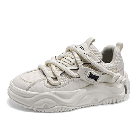 德尔惠男鞋夏季新款爆款厚底时尚休闲鞋户外软底跑步运动小白鞋