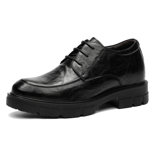 公牛世家男鞋2025秋季商务男士休闲皮鞋高级感耐磨英伦平底西装主图