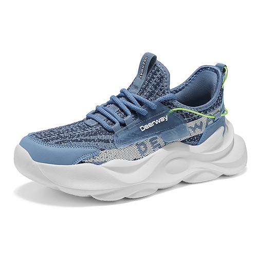 德尔惠男士夏季新款透气网面时尚休闲鞋软底防滑学生跑步运动鞋主图