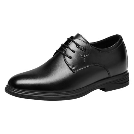 红蜻蜓商务皮鞋内增高男鞋正装真皮头层牛皮职场软底头层牛皮工作