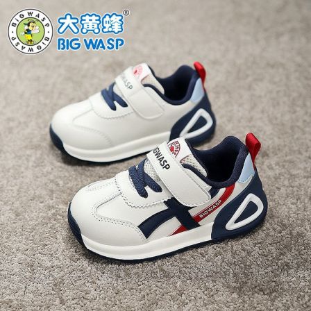 大黄蜂春秋季新款男宝宝鞋子学步鞋儿童鞋运动小童软底防滑机能鞋
