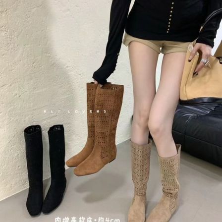 时装靴女2025早秋冬季勃肯靴筒靴时尚高筒new vintage欧若智性风