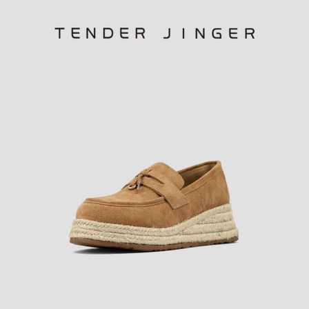 Tender Jinger2025新款女式渔夫鞋乐福鞋ZS1043