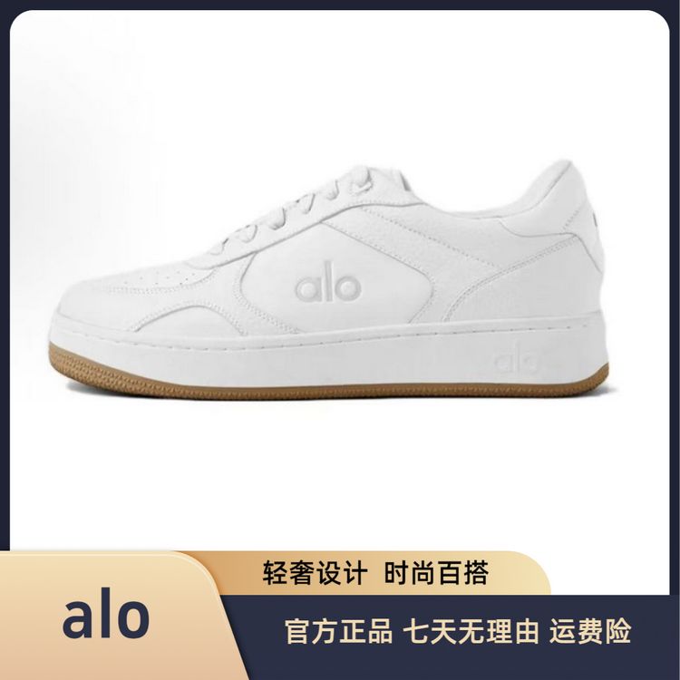 alo[旗舰自营]小众设计轻奢百搭小白鞋时尚新款真皮运动健身鞋主图