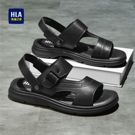 HLA/海澜之家男士2025夏季户外透气休闲鞋时尚百搭运动鞋轻便凉鞋