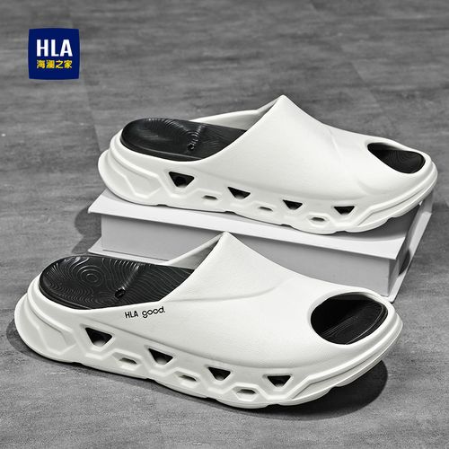 HLA/海澜之家拖鞋男潮外穿夏季防滑耐磨室外凉鞋防滑一字拖踩屎感主图