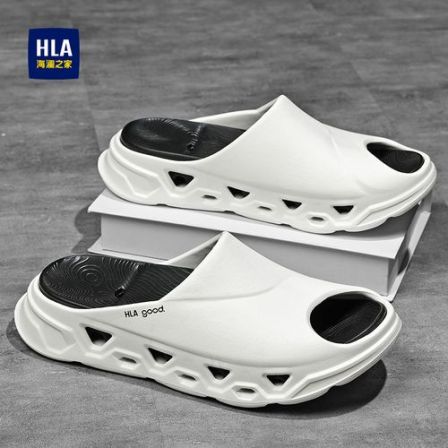 HLA/海澜之家拖鞋男潮外穿夏季防滑耐磨室外凉鞋防滑一字拖踩屎感