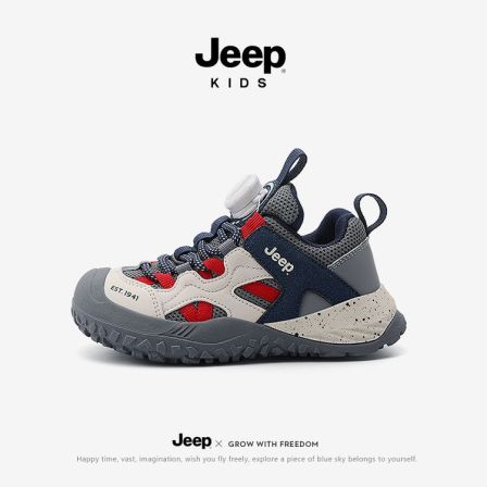 jeep儿童鞋子男童运动鞋春秋季软底防滑中大童跑步休闲百搭女童鞋