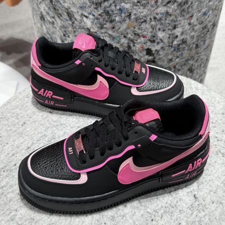 【滔搏联动】耐克女子W AF1 SHADOW黑粉黑武士运动休闲鞋CI0919-006