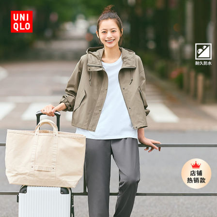 优衣库女装休闲连帽短外套/时尚百搭25秋冬新款479229