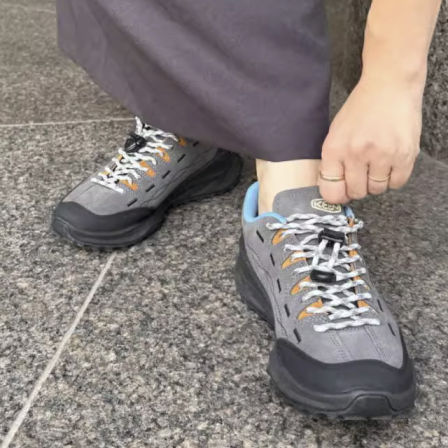 日本代购直邮KEEN JASPER Zionic联名EMMI绒面休闲户外运动鞋女