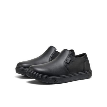 日本直邮 KEEN Canton Slip-on Durable X 女一脚蹬黑皮鞋休闲鞋