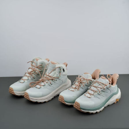 HOKA ONE ONE Kaha 2 舒适百搭高底帮徒步鞋 1130529-GLCS 薄荷绿