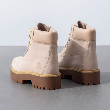 Timberland添柏岚厚底休闲鞋女鞋秋季新款复古马丁靴高帮靴A6AWC